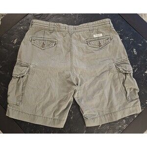 Vintage Polo Ralph Lauren Cargo Shorts Classic Chino Mens 40 Khaki Green Utility